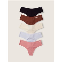 PINK 5-PACK NO-SHOW THONG UNDERWEAR