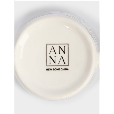 Кружка, 420 мл, фарфор N, белая, Бегущие лошади, Bright horse