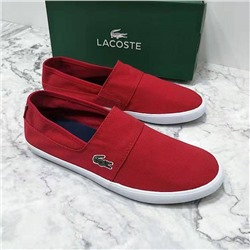 LACOST*E   1:1 ✔️ мужские слипоны из 💯 хлопка! Подошва - композитная резина. В прошлом году снимала обзор, сравнивала оригинал с репликой от этого продавца) От материалов до упаковки, разницы никакой, кроме приятной цены) сейчас на сайте их продают за 9980р