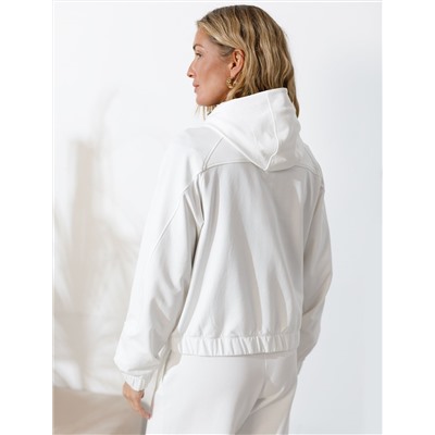 Худи на молнии из петельчатого футера двухнитки с эластаном без начеса