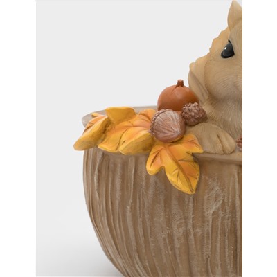 Конфетница, 17х14 см, полирезин, коричневая, Белка, Autumn forest
