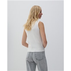 Bluse mit gesprenkelter Textur