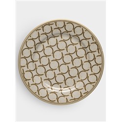 Тарелка закусочная, 19.5 см, бежевая, Deco