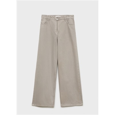 Jeans wideleg cremallera