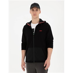 Siyah Regular Fit Örme Hırka
