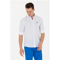 Erkek Mavi Uzun Kollu Gömlek