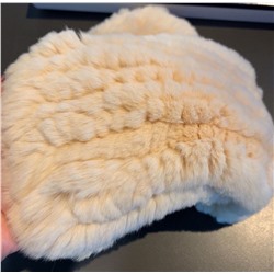 Женские меховые перчатки без пальцев  Chane*l