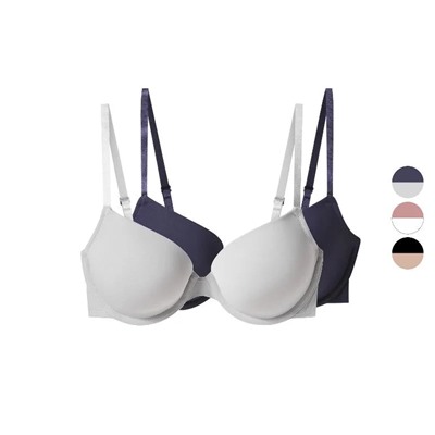 Damen Bügel-BHs, 2 Stück