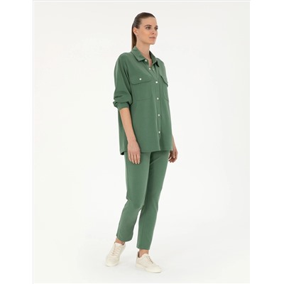 Yeşil Regular Fit Eşofman Altı