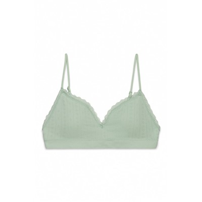 Sujetador top Seamless encaje verde