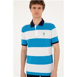 Erkek Regular Fit Polo Yaka Saks Tişört