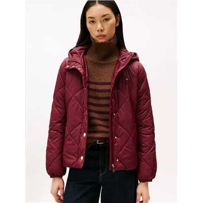 Lightweight Hooded Padded Quilted Jacket