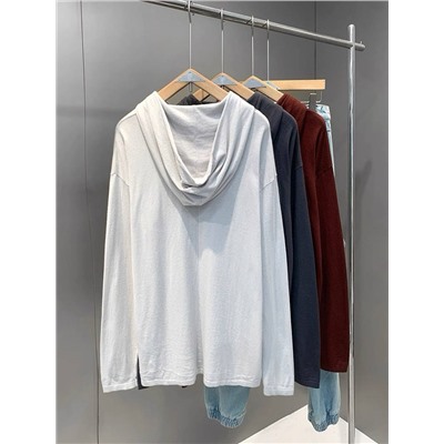 Мужской тонкий свитер с капюшоном Банан-републик*а