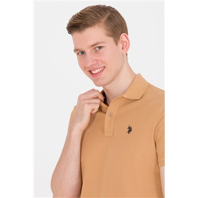 Erkek Camel Basic Polo Yaka Tişört