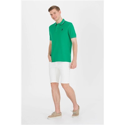 Erkek Yeşil Basic Polo Yaka Tişört