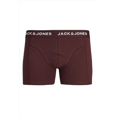 Jack & Jones Erkek Logolu 5'li Düz Renk Boxer Paketi - Black