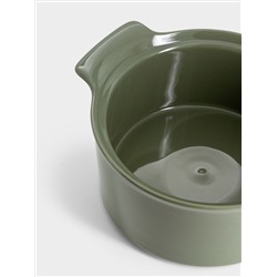 Кастрюля, 1,3 л, с крышкой, фарфор P, серо-зеленая, Indulgence