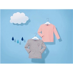 LUPILU® Kleinkinder Langarmshirts Mädchen, 2 Stück