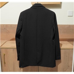 Однотонный простой костюмный пиджак