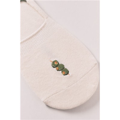 Calcetines invisibles bordado aceitunas