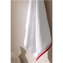 Perle %100 Pamuk Banyo Havlusu - Beyaz - 70x140 cm