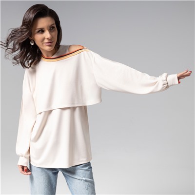 Лонгслив многослойный, Преданная стилю (2 в 1)