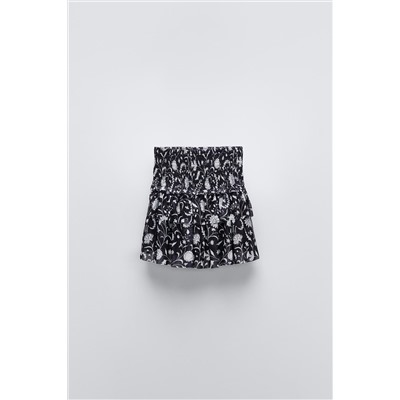 PRINTED TULLE SKIRT