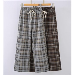 Женские универсальные повседневные брюки в клетку