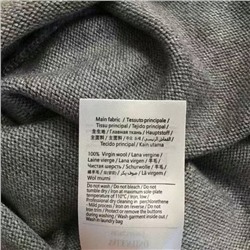 Valentin* новая высокая версия вязаный кардиган с длинными рукавами и V-образным вырезом из 100% шерсти, серый, SML, [размер M; ширина плеч 49, обхват груди 96, длина рукава 50, длина платья 44]