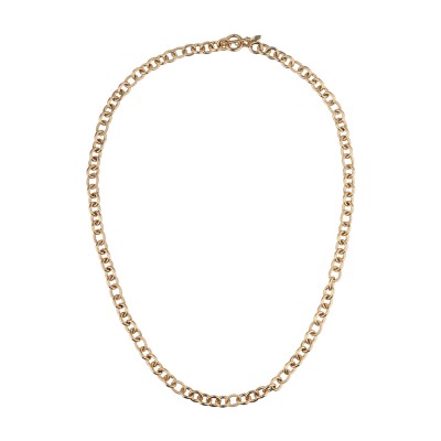 Колье (покрытие золото) 80см, Есть комплект