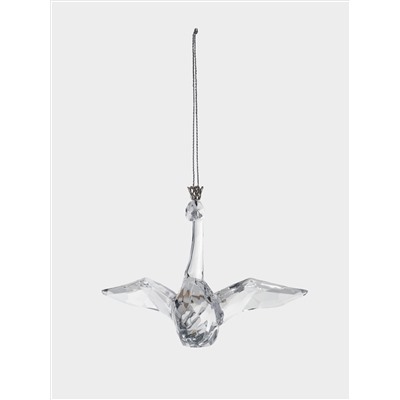 Игрушка елочная, 11х9 см, акрил, Хрустальный лебедь, Event