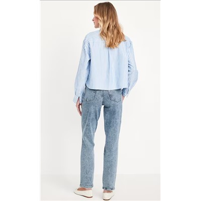 High-Waisted OG Straight Ankle Jeans