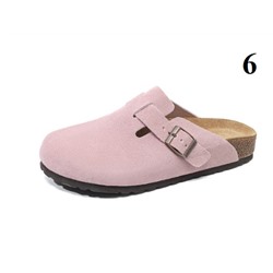 Мужские полутапочки   БИРКЕНШТО*К из натуральной пробки, полностью из натуральной коровьей кожи