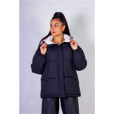 Куртка на меху с капюшоном Евро-зима  арт.506