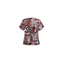 UA Pucci Power Pewter Print Scrub Top