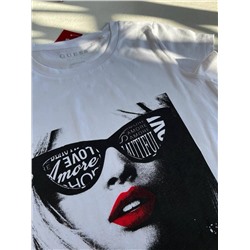 Женская приталенная футболка с ярким принтом ГЕС*С (Возможно незначительные деффекты!!!)