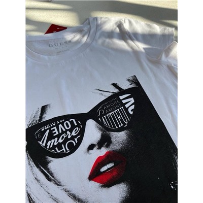 Женская приталенная футболка с ярким принтом ГЕС*С (Возможно незначительные деффекты!!!)