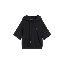 Sudadera con capucha Negro y blanco