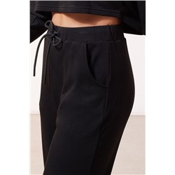 Черные джоггеры Nadiah с высокой талией