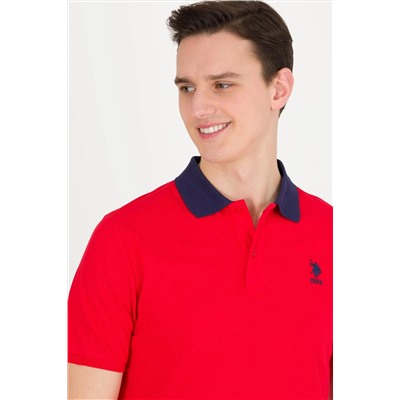 Erkek Kırmızı Polo Yaka Tişört