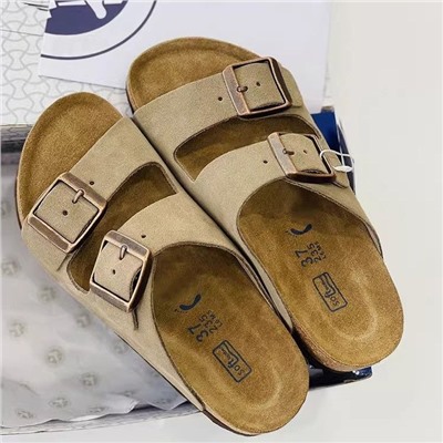 Ещё одни комфортные шлепки из натуральной замши  БРИКЕНСТО*К