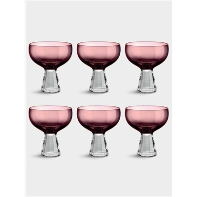 Набор креманок, 6 пр, 350 мл, лиловые, Fun Classy