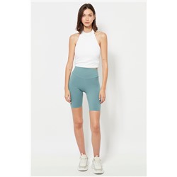 Leggings ciclista cintura alta - Turquesa