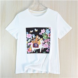 Женская футболка с ярким принтом АЙСИК*Л