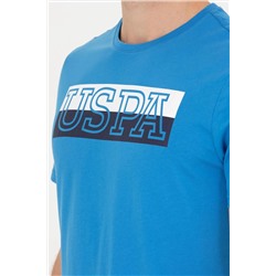 Erkek Saks Bisiklet Yaka Tişört