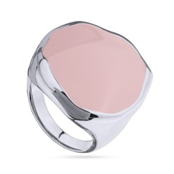 Кольцо Палитра (эмаль розовая; покрытие родий), Есть комплект