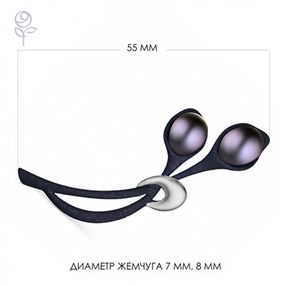 Брошь серебряная 925 арт.56003S2U