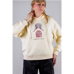 Худи из премиальной ткани "Девочка" без начеса