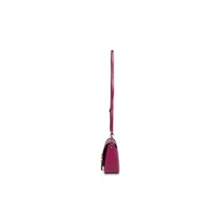 Bandolera de piel Tex Violeta