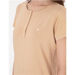 Bej Kapri Pijama Takımı